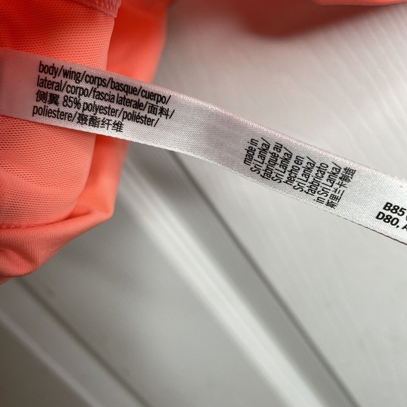 Victoria's Secret Sport Bra Womens Large Orange Racerback New - Picture 4 of 6